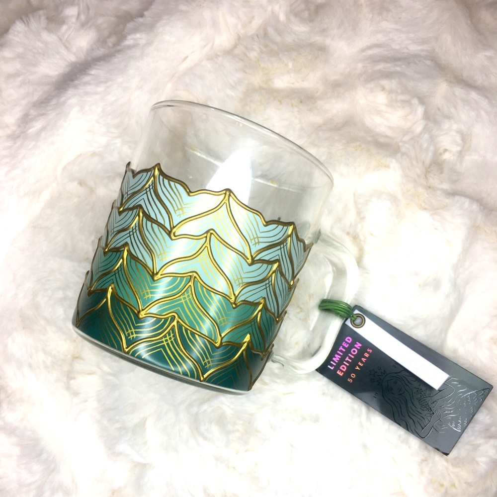 starbucks mermaid glass 50th anniversary